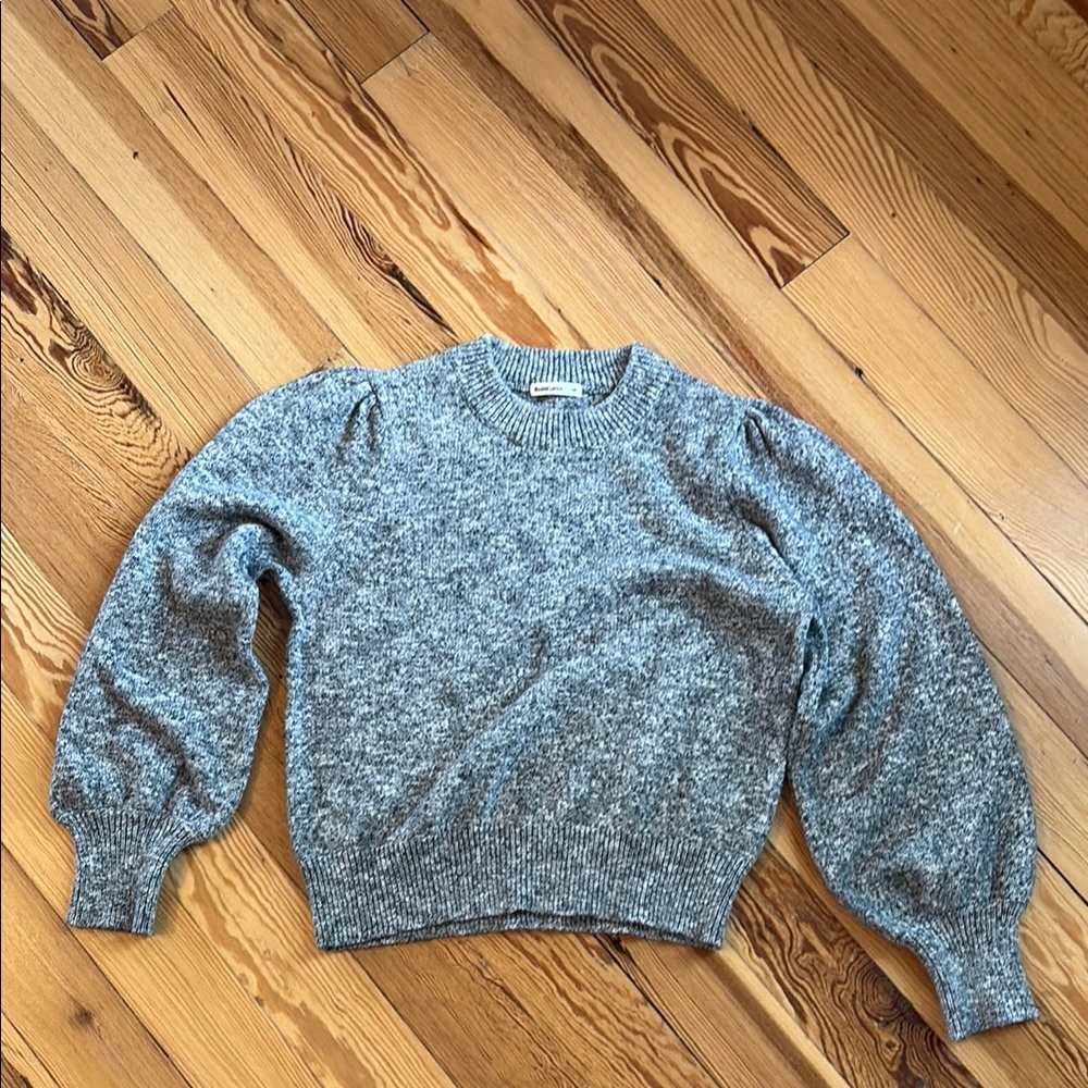 Faherty Heathered Gray Crew Neck Sweater